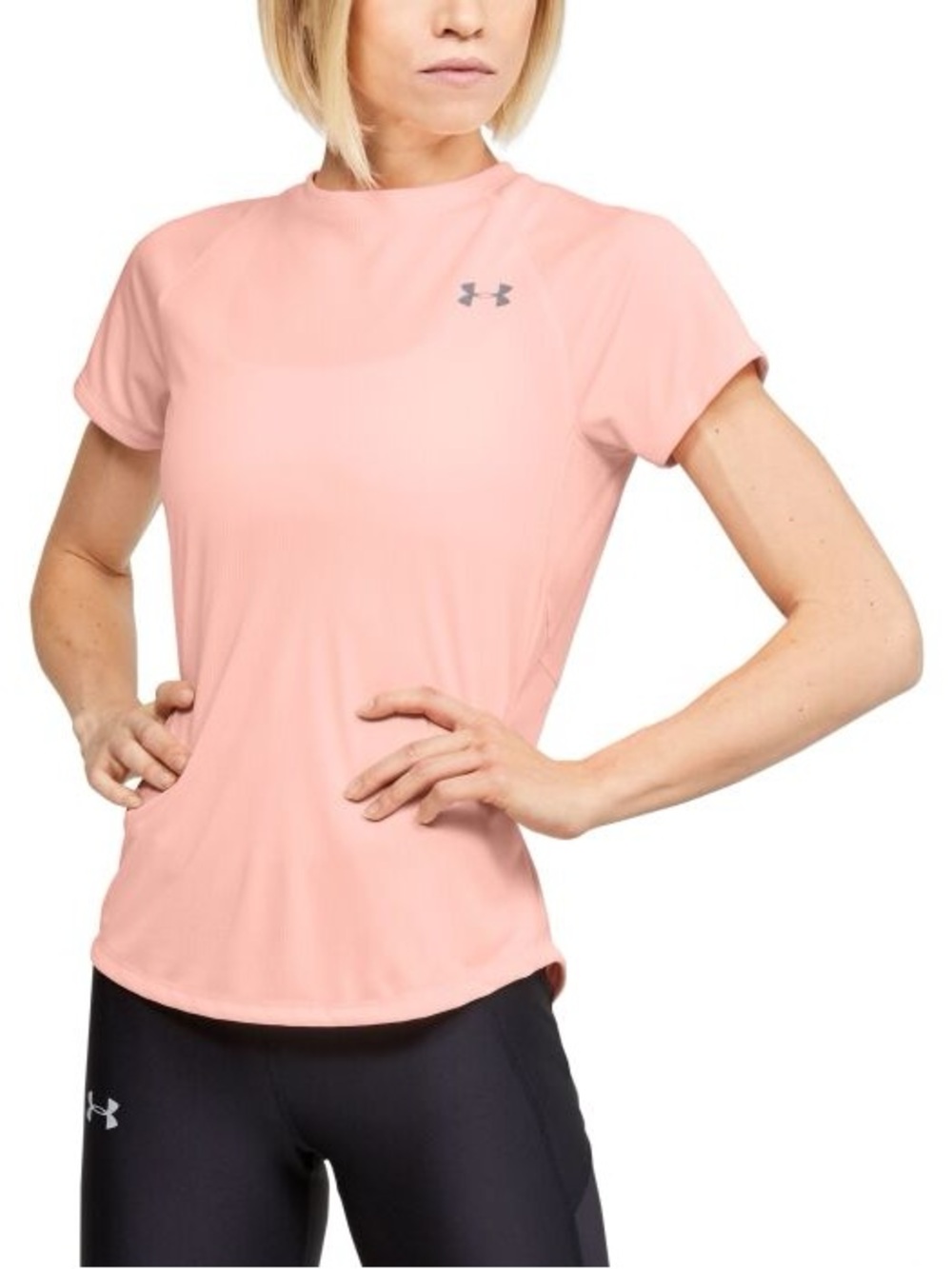 Under Armour Women's Coral Pink Short Sleeve Performance Tee